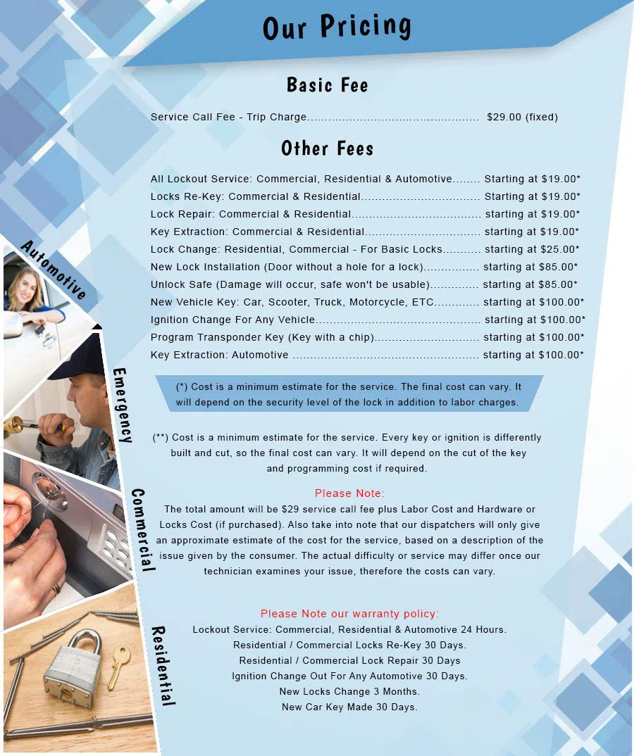 City Locksmith Services Drexel Hill, PA 610-235-0675